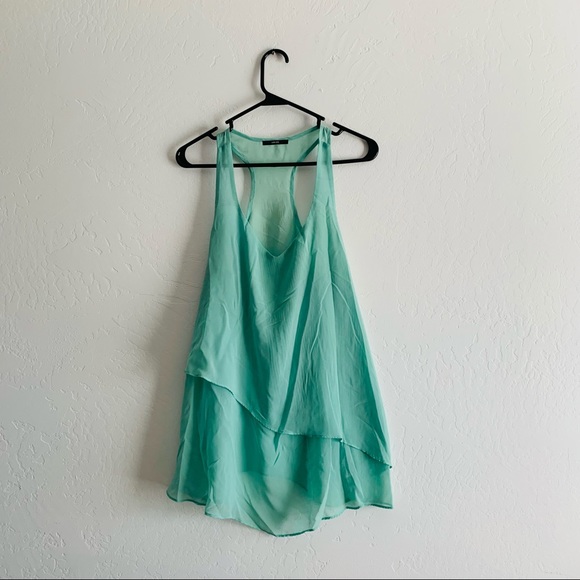 Green tank top by Soprano tunic blouse medium - Picture 6 of 6